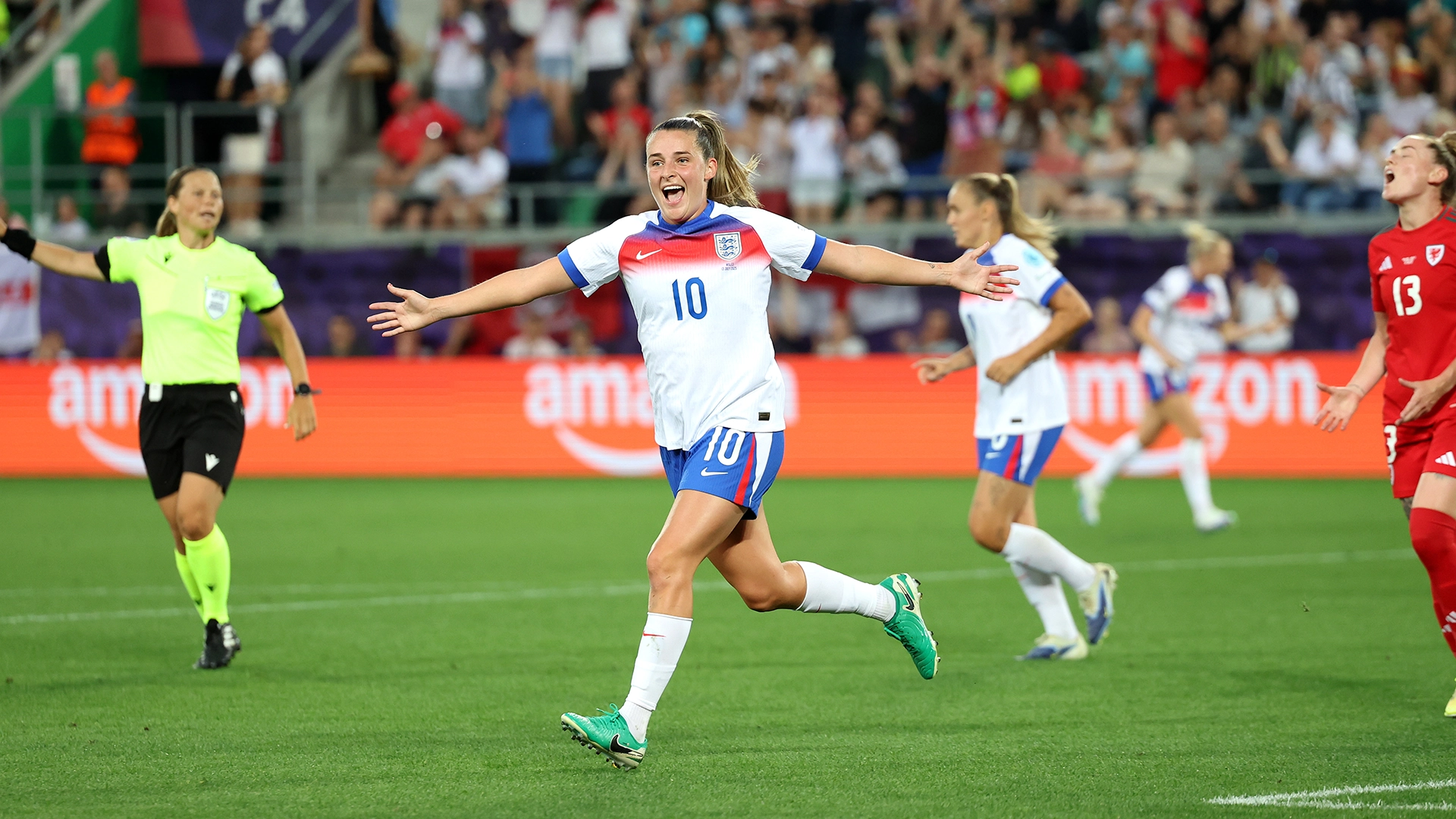 Ella Toone - England crush Wales 6-1 to storm into quarter-finals