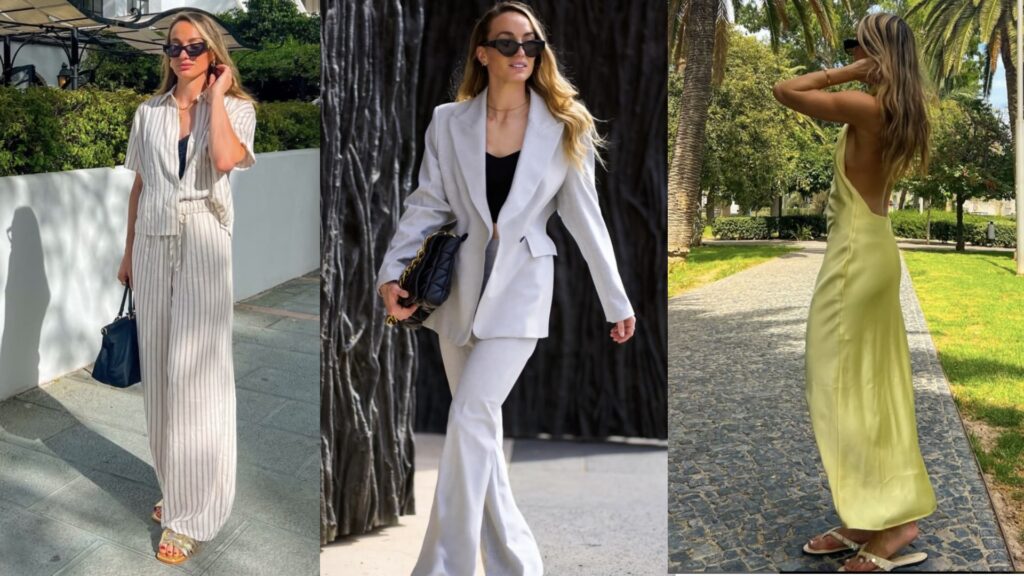 Kosovare-Asllani-three outfit collage