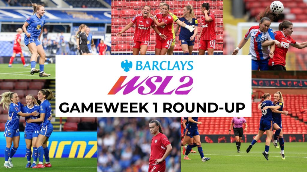 WSL2 gameweek round up collage of players
