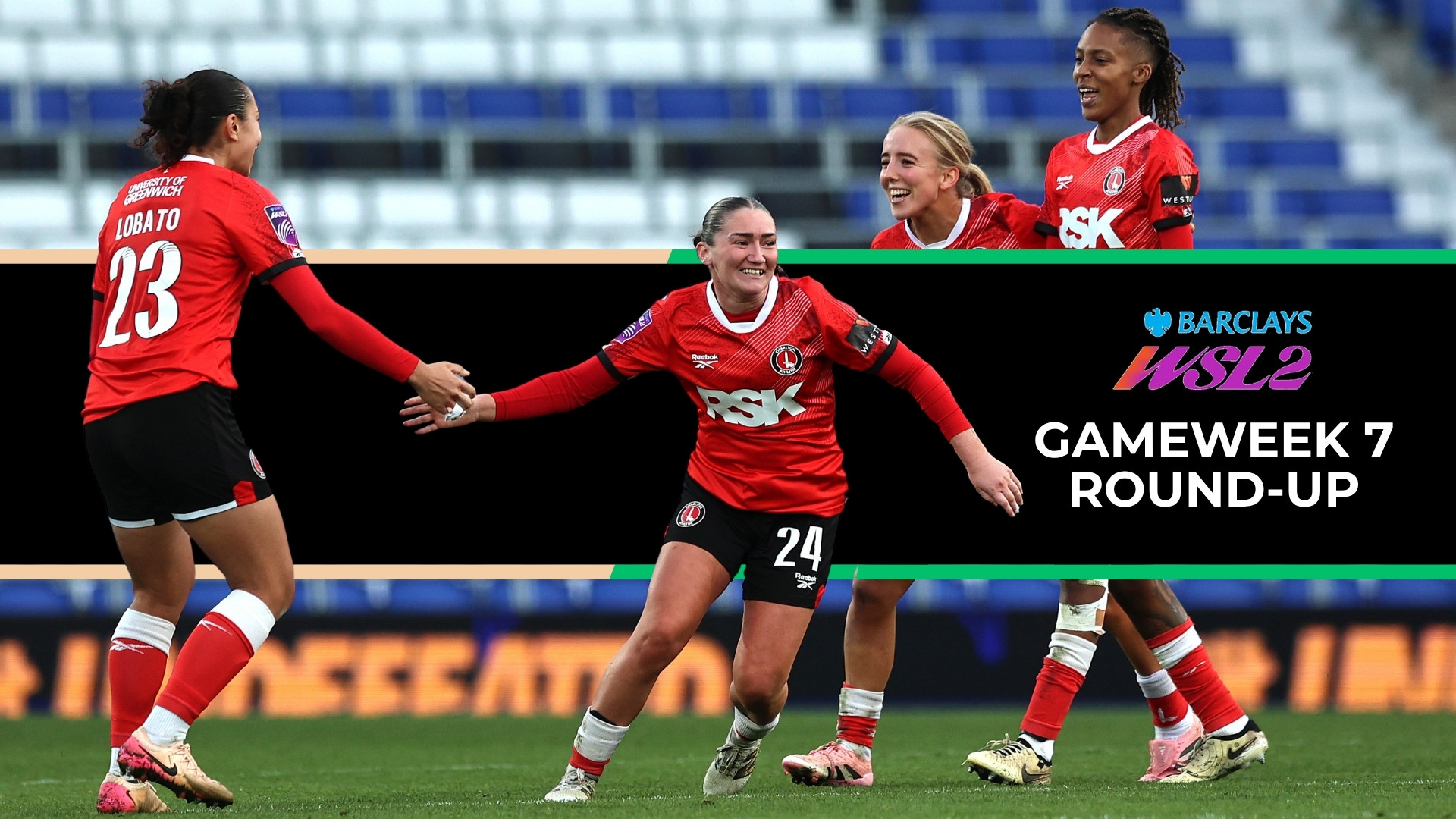 WSL2 25:26 gameweek 7 Article Header images