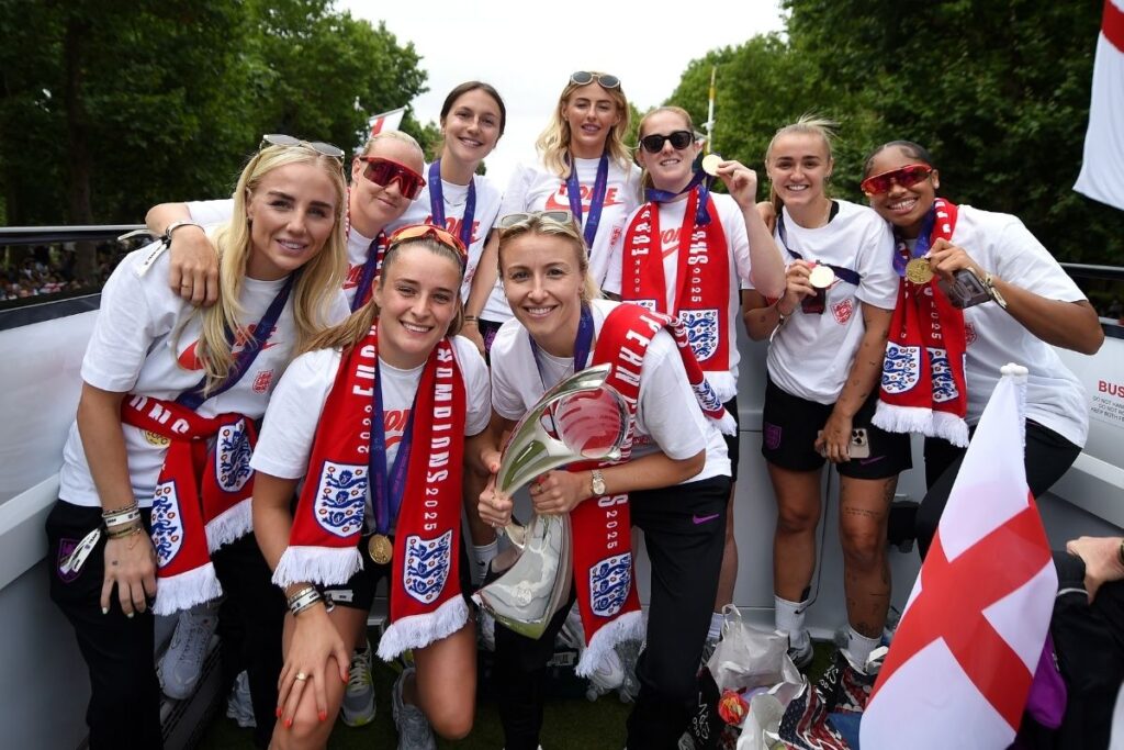 VERTA Georgia Stanway on Englands Euro 2025 winners parade