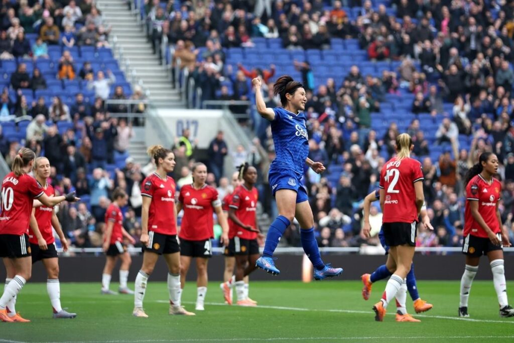 VERTA Honoka Hayashi of Everton at Goodison park