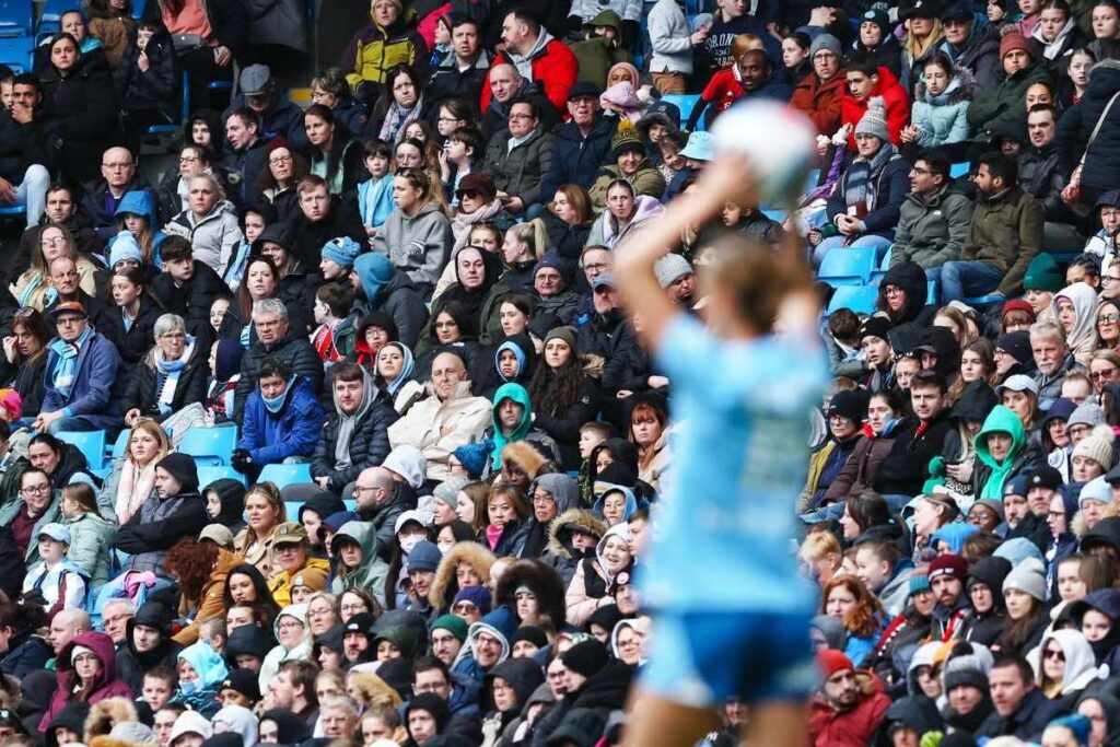 VERTA WSL Man City vs Man United stadium shot 2024