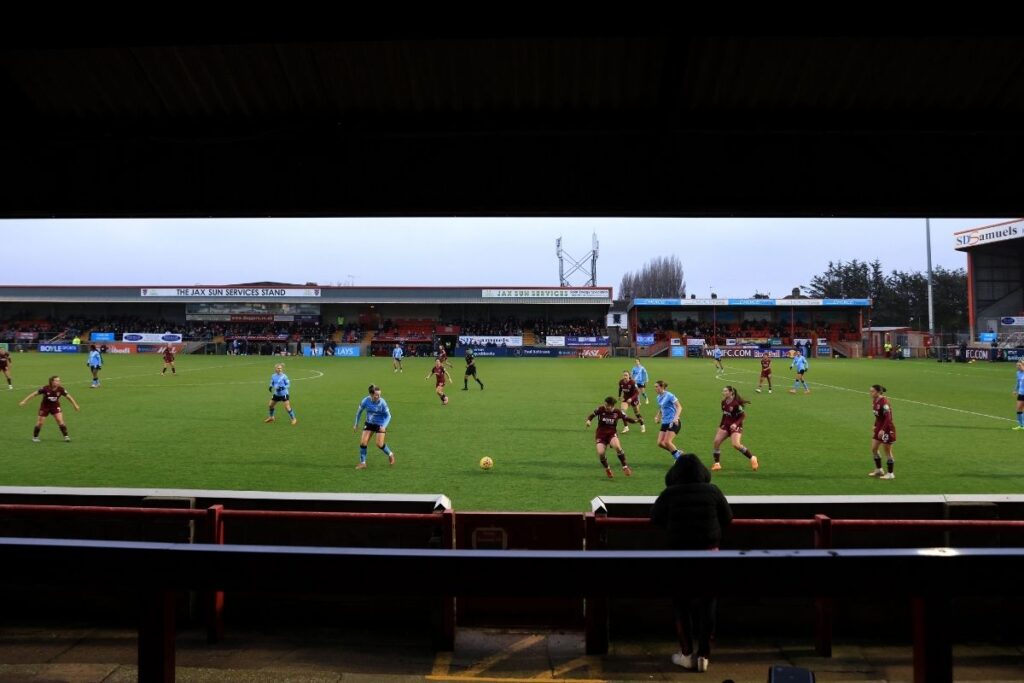 VERTA WSL West Ham vs Man City Chigwell construction stadium 2025