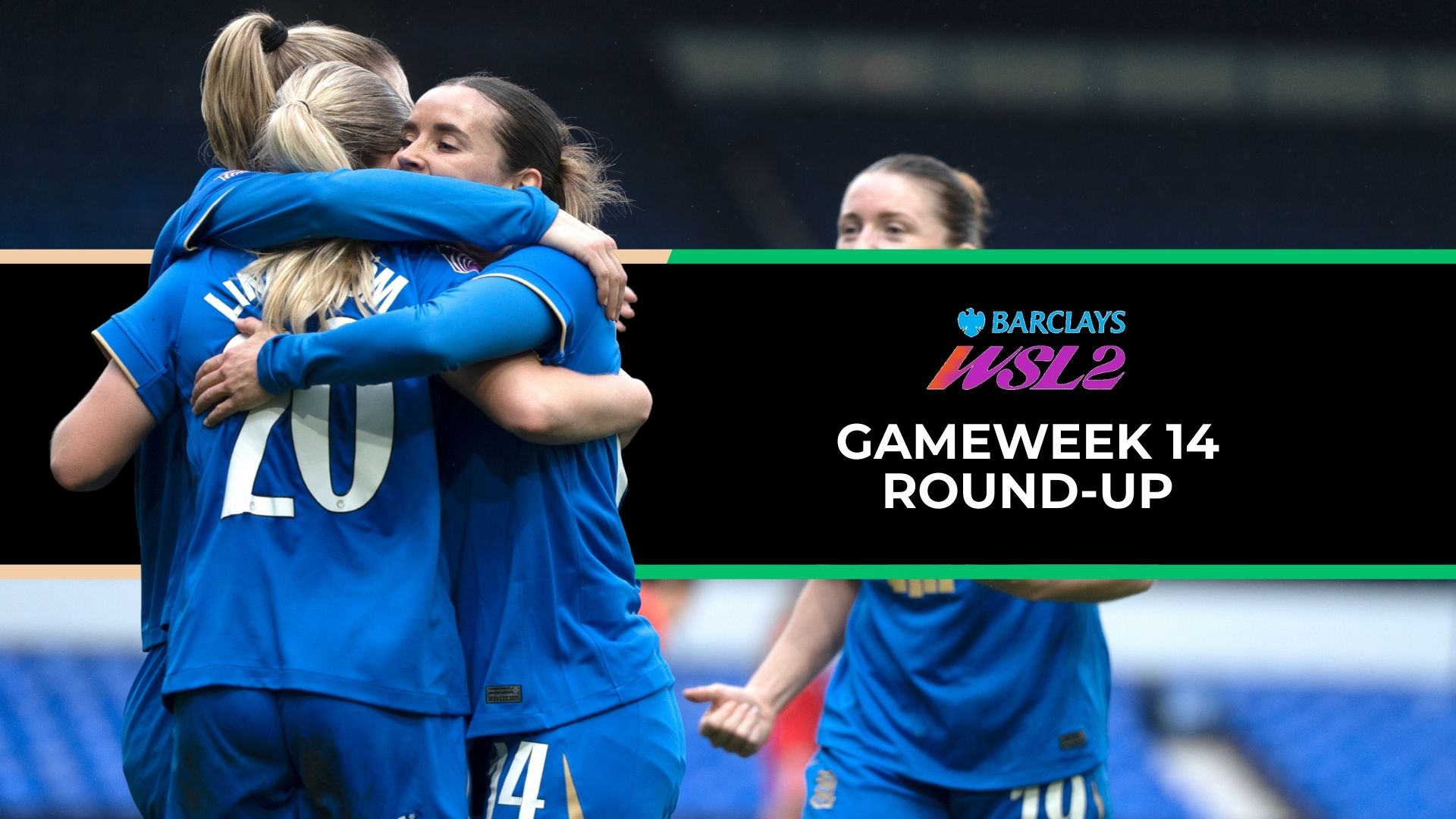 VERTA WSL2 25/26 gameweek 14 header
